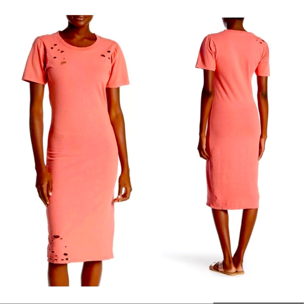 Abound distressed Midi dress orange size XXL